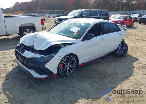 2023 Hyundai Elantra N из США, поврежденный, VIN KMHLW4AK5PU010301